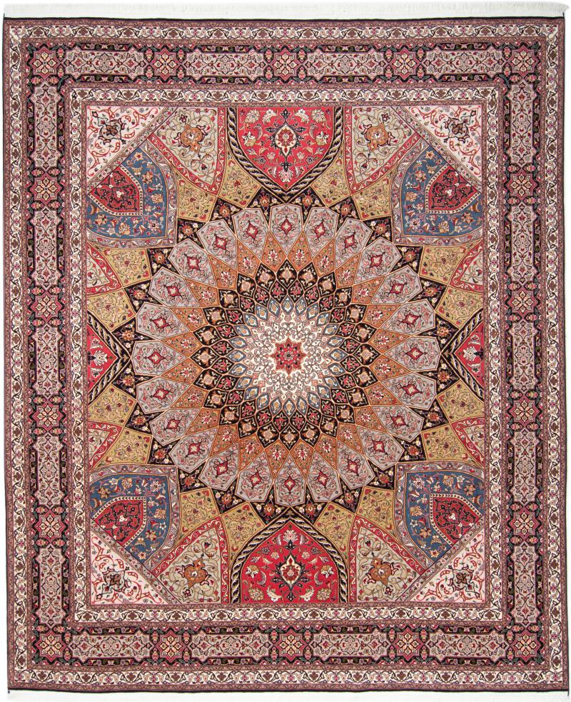 Tapete persa Tabriz 50Raj 302x255 302x255, Tapete persa Atado à mão