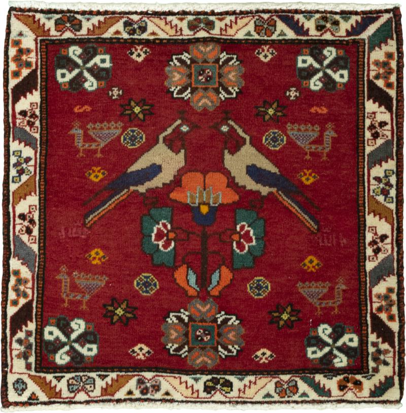 Persian Rug Shiraz 57x59 57x59, Persian Rug Knotted by hand