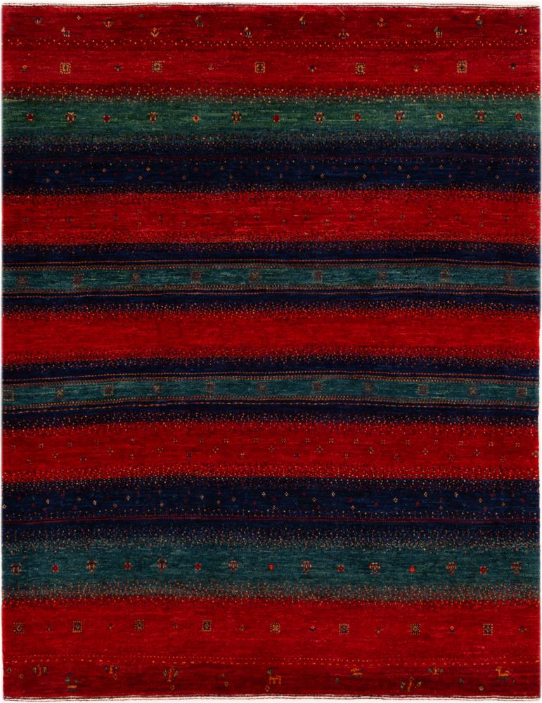 Tapis persan Persan Gabbeh Loribaft Atash 161x125 161x125, Tapis persan Noué à la main