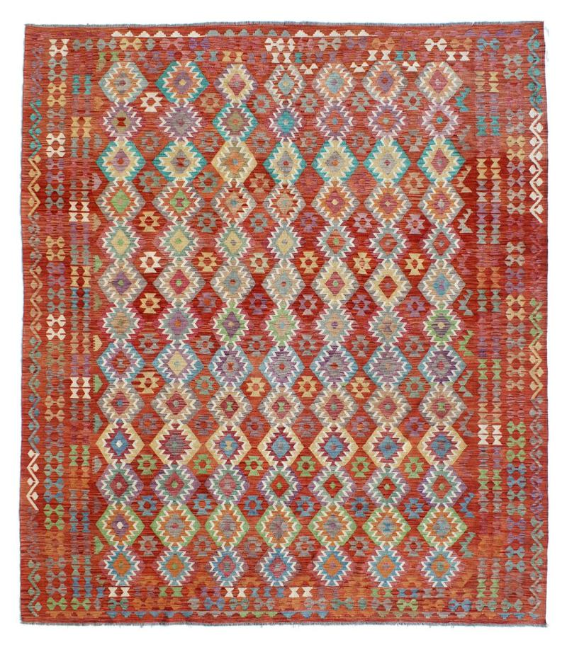Dywan afgański Kilim Afghan 400x319 400x319, Dywan perski Ręcznie tkane