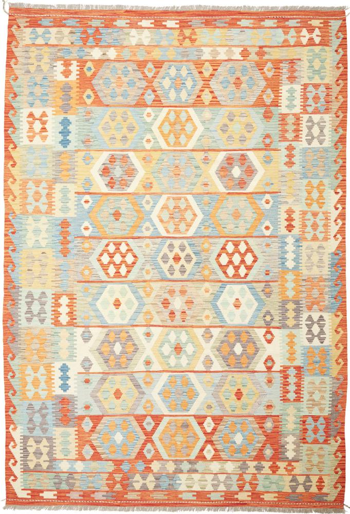Tapis afghan Kilim  Afghan 293x204 293x204, Tapis persan Tissé à la main