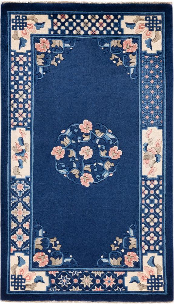 Kinesisk tæppe Kina Peking 107x61 107x61, Persisk tæppe Knyttet i hånden