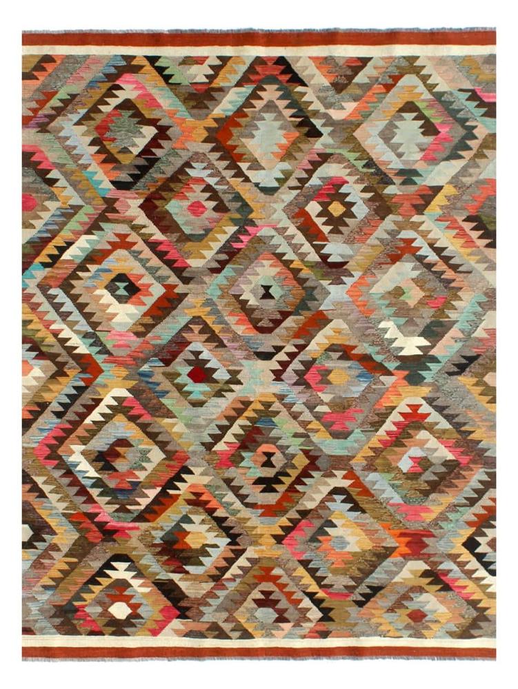 Afghan rug Kilim Afghan Heritage 9'10"x6'11" 9'10"x6'11", Persian Rug Woven by hand