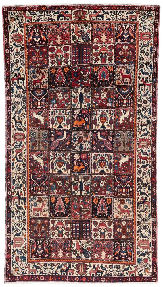 Περσικό χαλί Μπαφτιάρ 306x166 306x166, Περσικό χαλί Οι κόμποι έγιναν με το χέρι