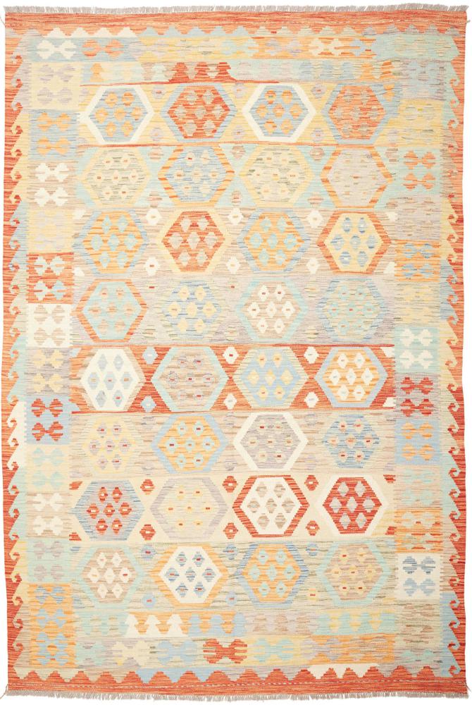 Tapis afghan Kilim  Afghan 297x201 297x201, Tapis persan Tissé à la main