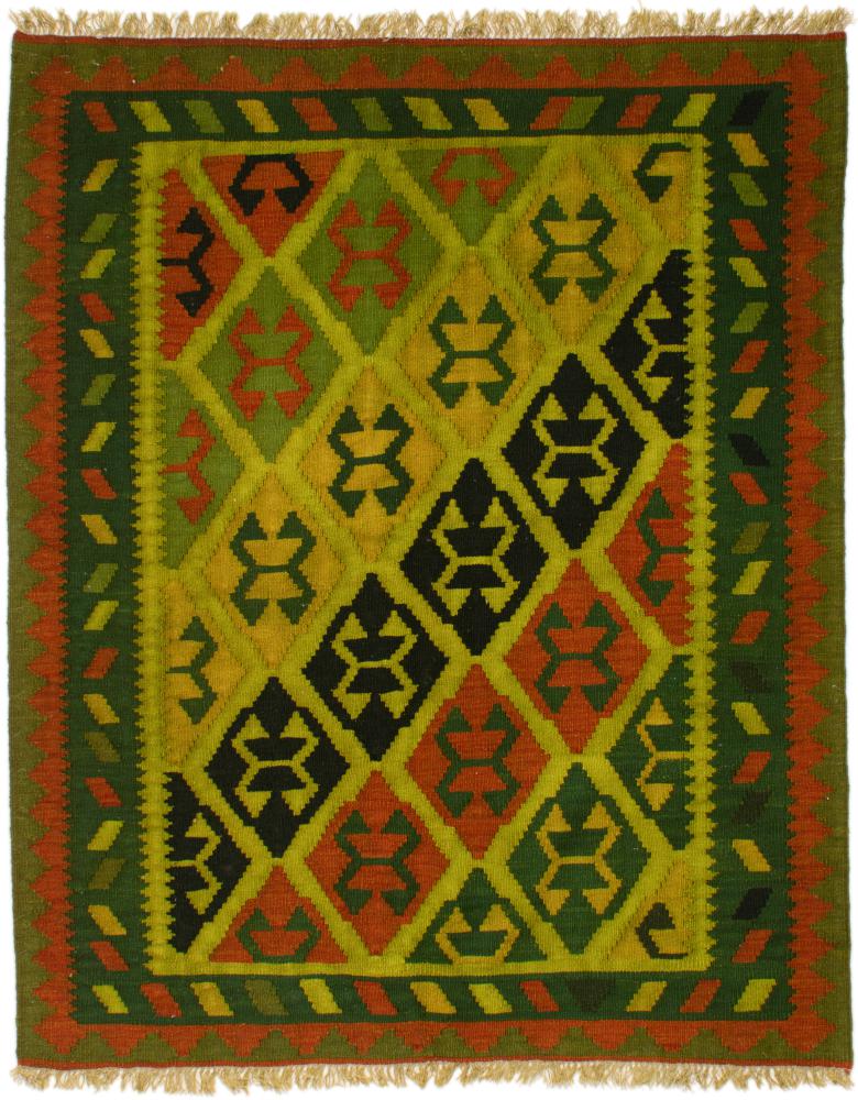 Tapete persa Kilim Fars 194x159 194x159, Tapete persa Tecido à mão