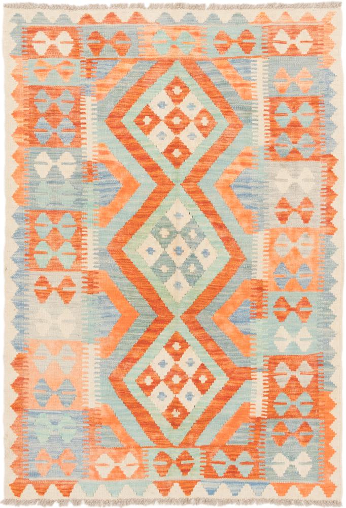 Tapete afegão Kilim Afegão 147x101 147x101, Tapete persa Tecido à mão