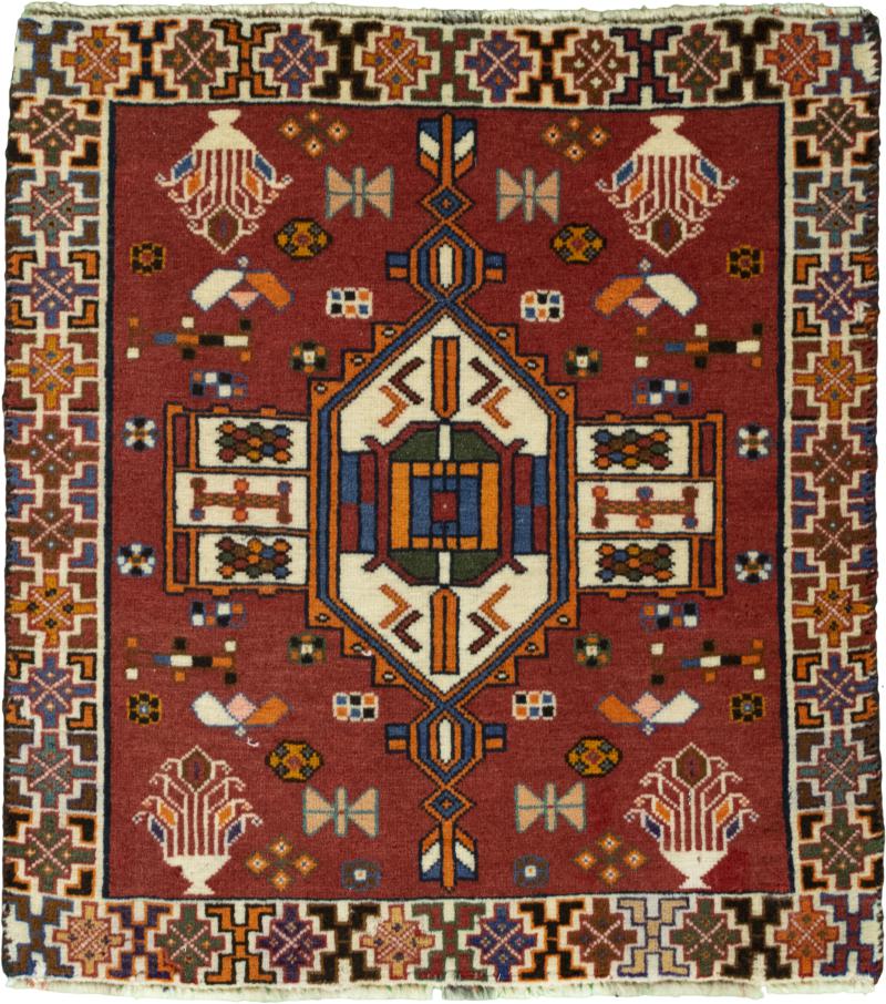 Persialainen matto Shiraz 65x60 65x60, Persialainen matto Solmittu käsin
