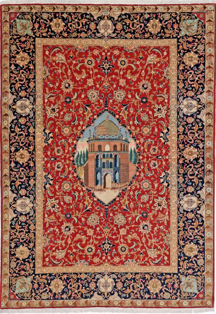 Tapete persa Tabriz 50Raj 208x147 208x147, Tapete persa Atado à mão