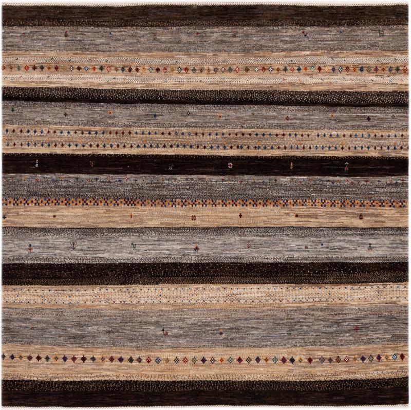 Persisk tæppe Persisk Gabbeh Loribaft Nowbaft 195x197 195x197, Persisk tæppe Knyttet i hånden