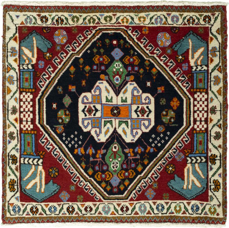 Persian Rug Shiraz 66x67 66x67, Persian Rug Knotted by hand