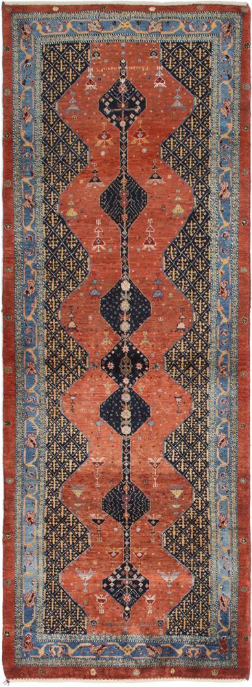 Tapis persan Persan Gabbeh Kashkuli 268x99 268x99, Tapis persan Noué à la main