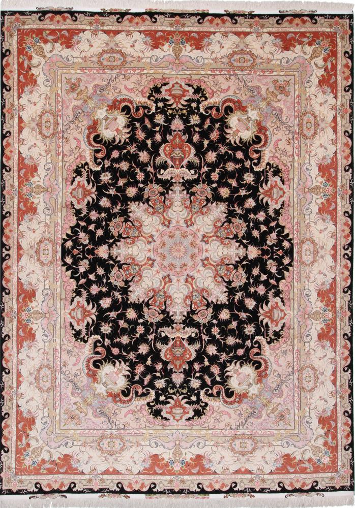 Tapete persa Tabriz 50Raj Fio de Seda 409x300 409x300, Tapete persa Atado à mão