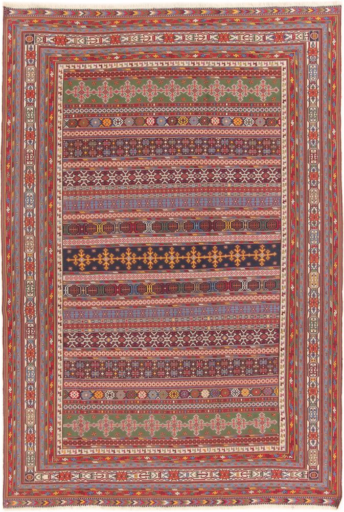 Tapete persa Kilim Soozani 288x198 288x198, Tapete persa Tecido à mão