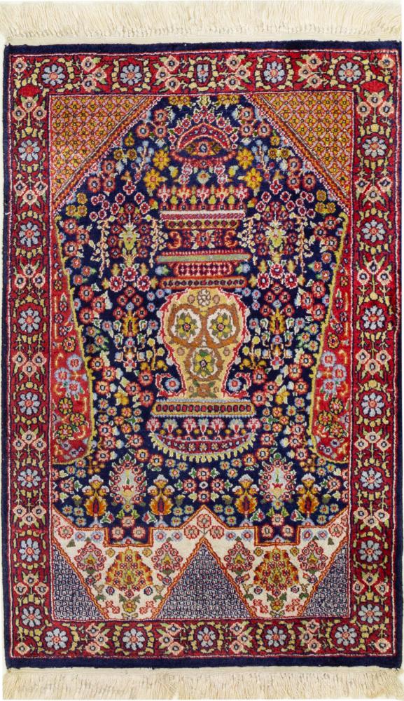  Hereke Seda 81x52 81x52, Tapete persa Atado à mão