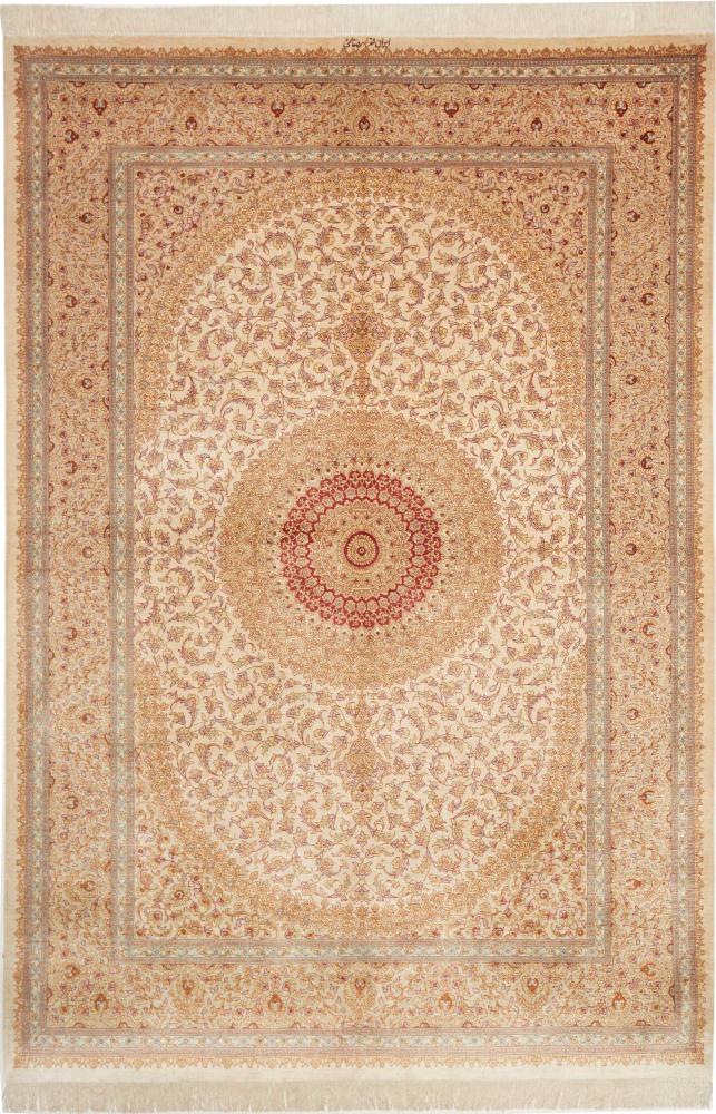 Perzisch tapijt Qum Zijde 236x162 236x162, Perzisch tapijt Handgeknoopte