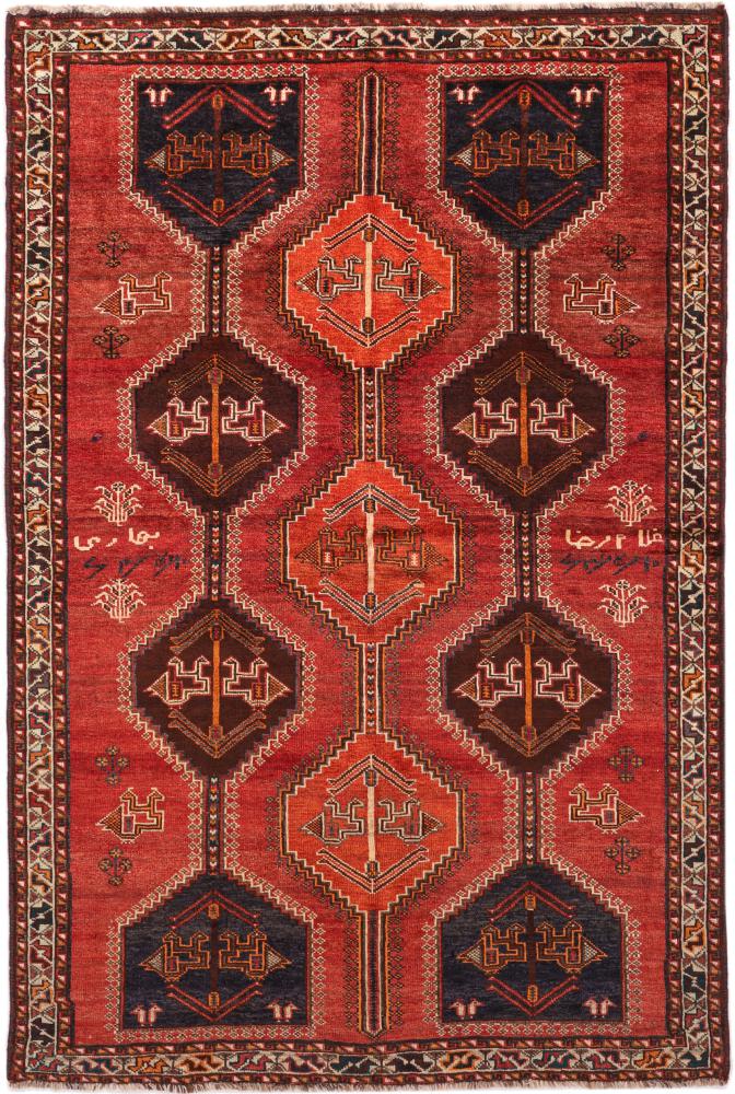 Persisk tæppe Shiraz 245x161 245x161, Persisk tæppe Knyttet i hånden