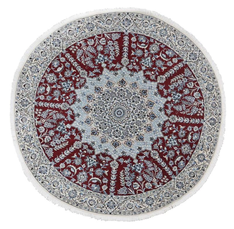 Tappeto persiano Nain 9La 201x201 201x201, Tappeto persiano Annodato a mano