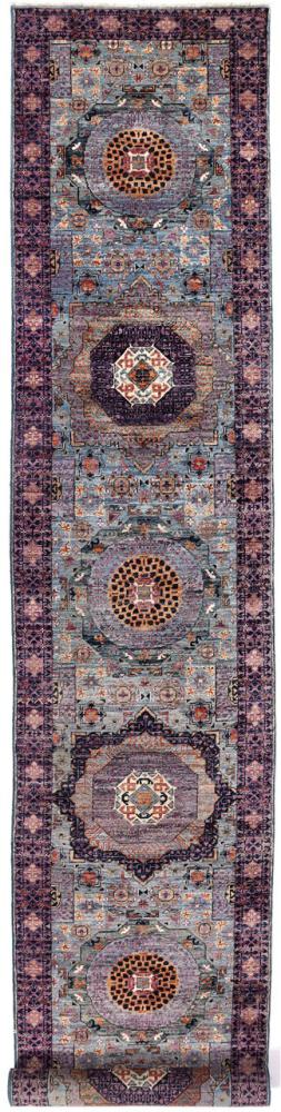 Tapis pakistanais Mamluk 482x78 482x78, Tapis persan Noué à la main