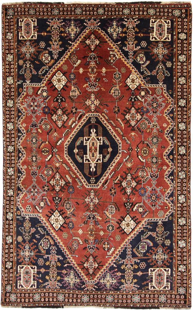 Tapete persa Ghashghai 246x150 246x150, Tapete persa Atado à mão