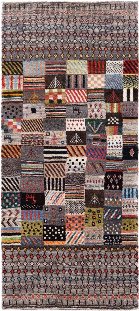 Tapis persan Persan Gabbeh Kashkuli Edition 143x66 143x66, Tapis persan Noué à la main