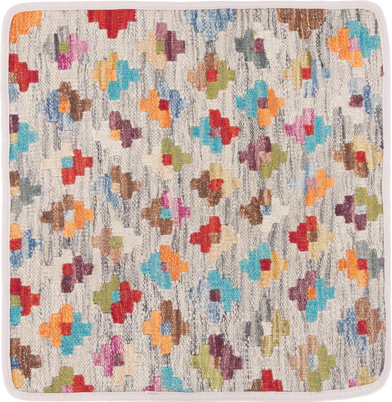 Afghan rug Kilim Afghan Cushion Cover 50x50 50x50, Persian Rug Knotted by hand