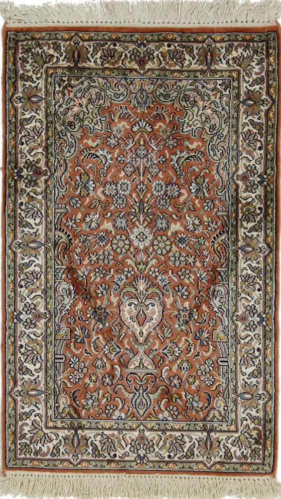 Indiaas tapijt Kasjmier Zijde 99x62 99x62, Perzisch tapijt Handgeknoopte