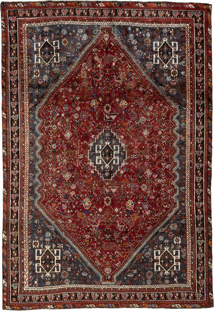 Tapis persan Shiraz 316x218 316x218, Tapis persan Noué à la main