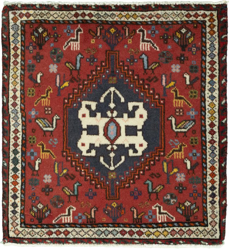 Persialainen matto Shiraz 66x62 66x62, Persialainen matto Solmittu käsin