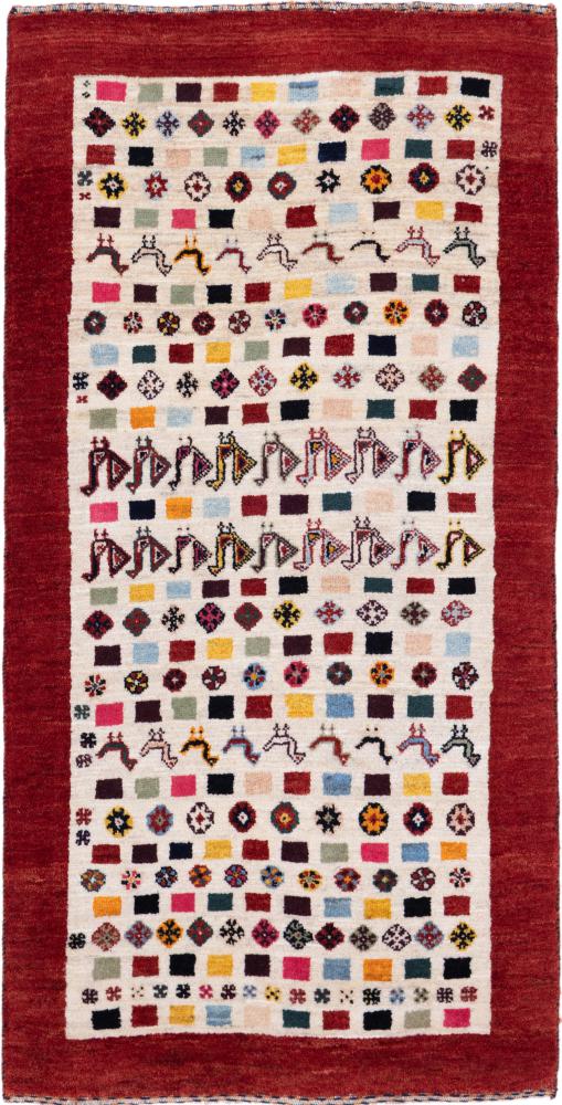 Tapis persan Persan Gabbeh Kashkuli Edition 149x75 149x75, Tapis persan Noué à la main