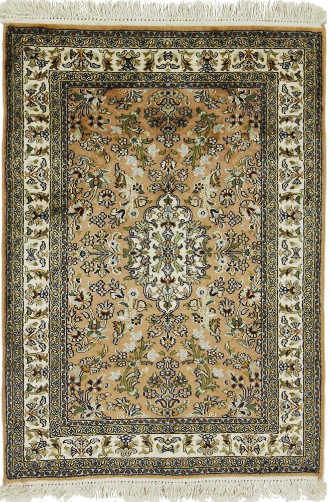 Tapis indien Cachemire Soie 95x64 95x64, Tapis persan Noué à la main