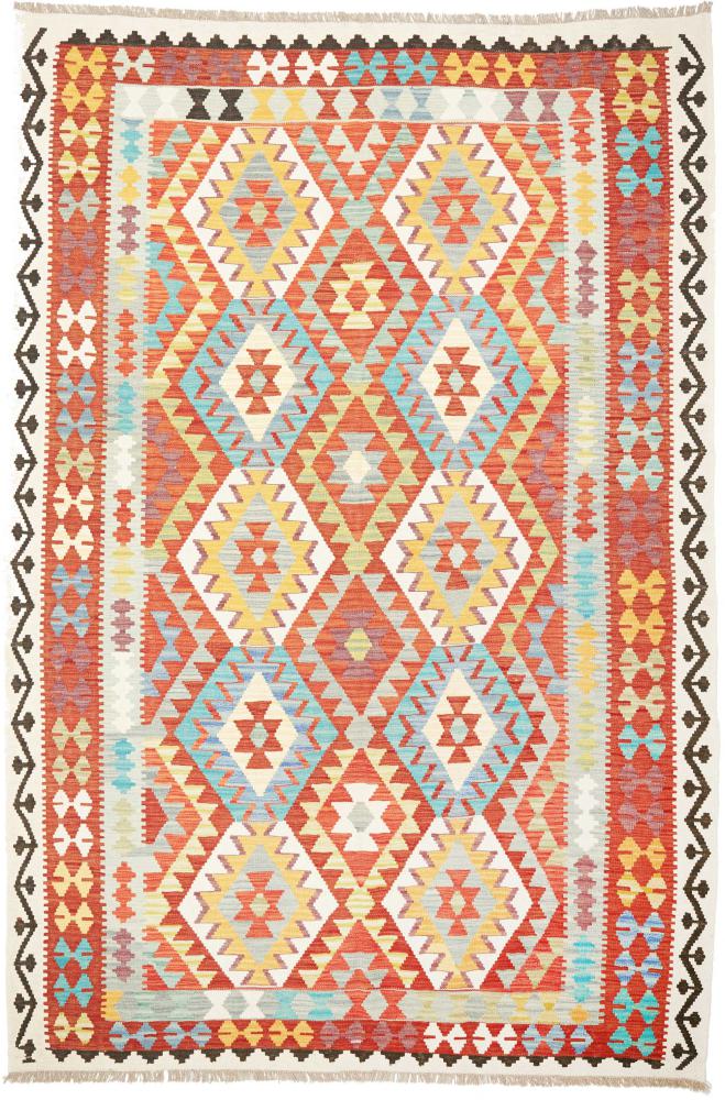 Tappeto Afgano Kilim  Afghan 9'11"x6'8" 9'11"x6'8", Tappeto persiano Tessuto a mano