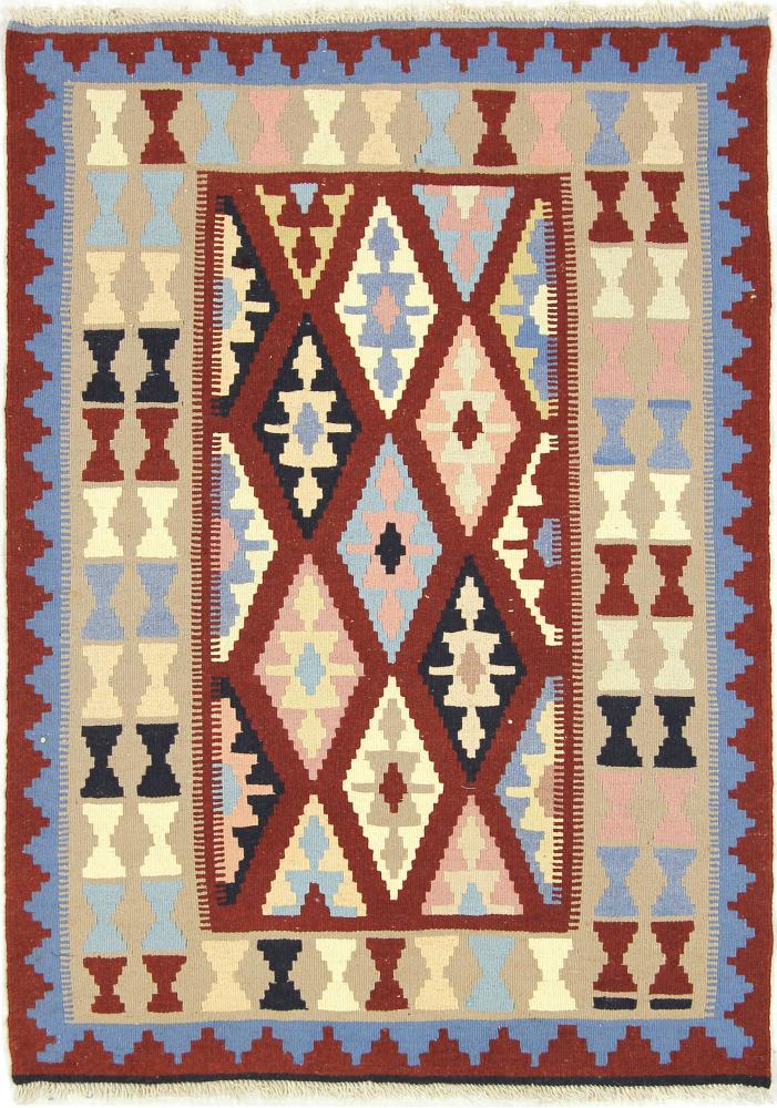 Tapete persa Kilim Fars 4'8"x3'4" 4'8"x3'4", Tapete persa Tecido à mão