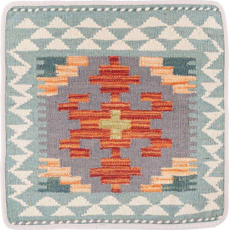 Afghanska mattan Kilim Afghan Kuddfodral 50x50 50x50, Persisk matta Knuten för hand