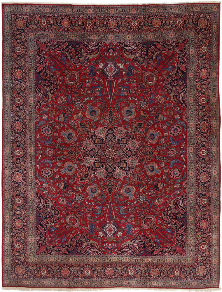 Persian Rug Keshan Antique (Qazwin) 406x314 406x314, Persian Rug Knotted by hand