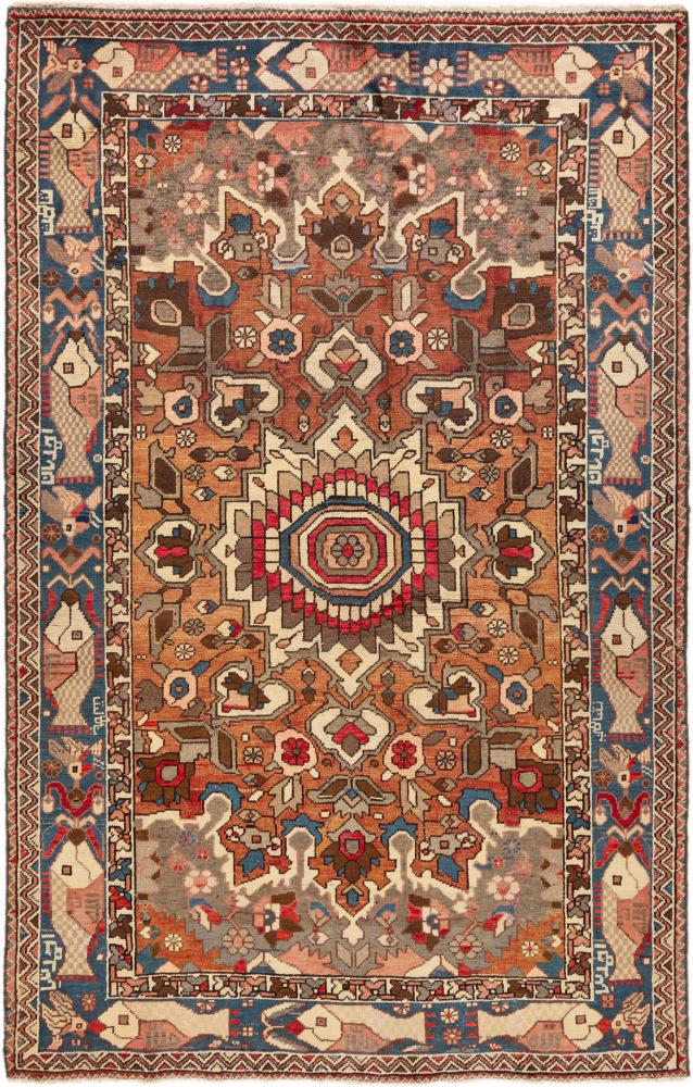 Περσικό χαλί Μπαφτιάρ παλαιός 253x157 253x157, Περσικό χαλί Οι κόμποι έγιναν με το χέρι