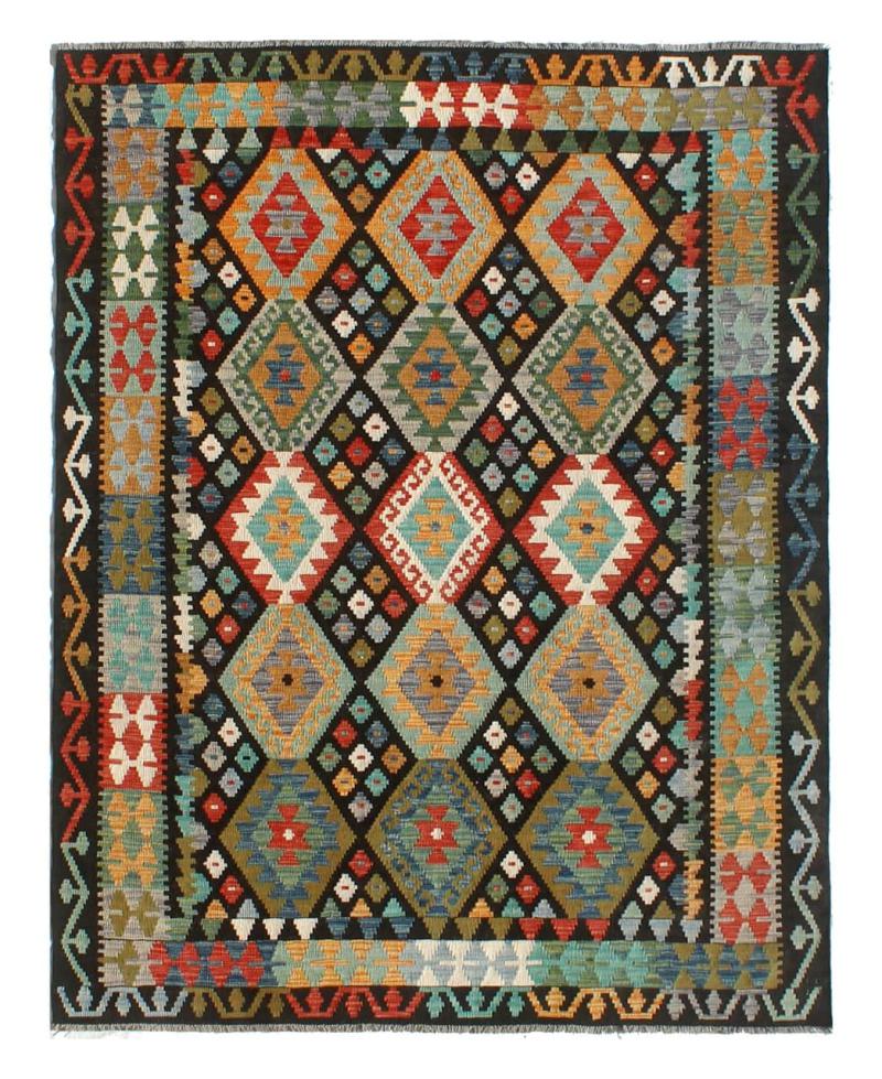 Afghan rug Kilim Afghan 8'0"x5'9" 8'0"x5'9", Persian Rug Woven by hand