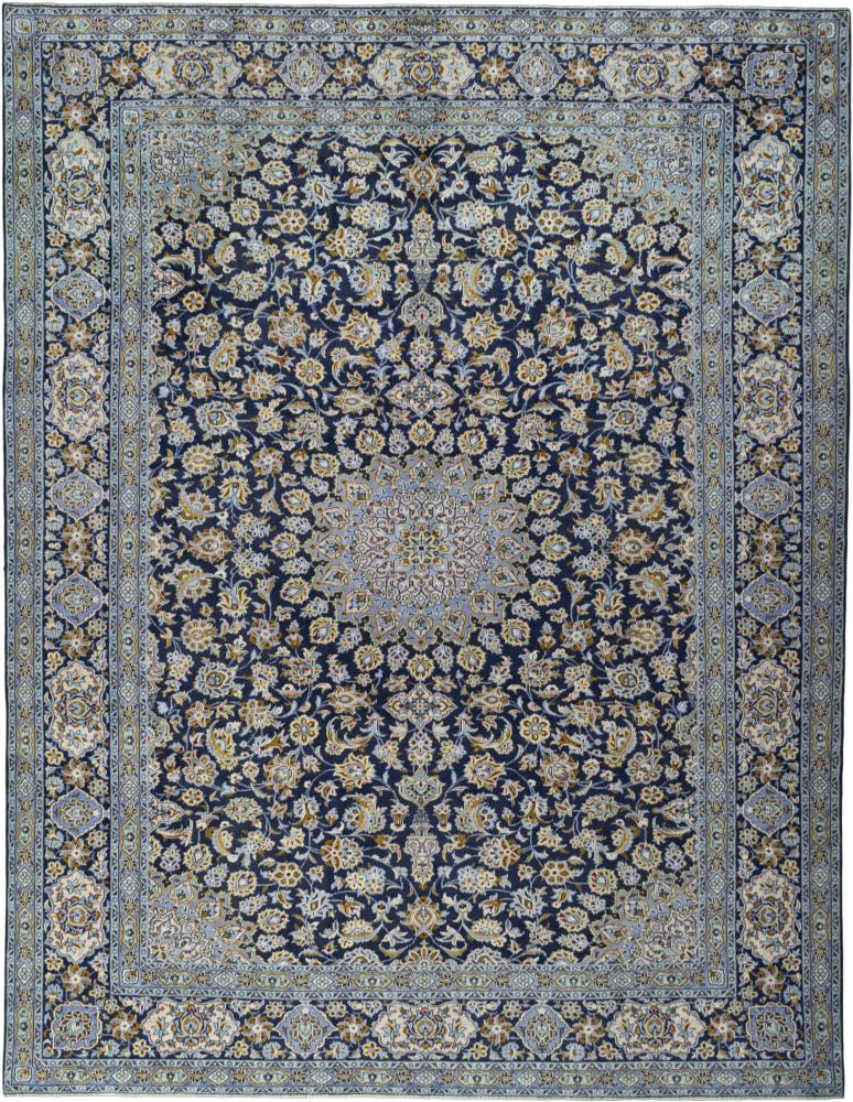 Tapis persan Kashan 412x319 412x319, Tapis persan Noué à la main