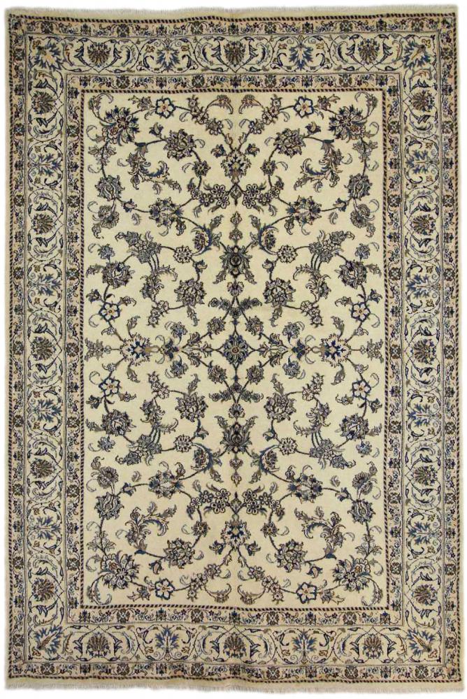 Tapis persan Naïn 291x199 291x199, Tapis persan Noué à la main