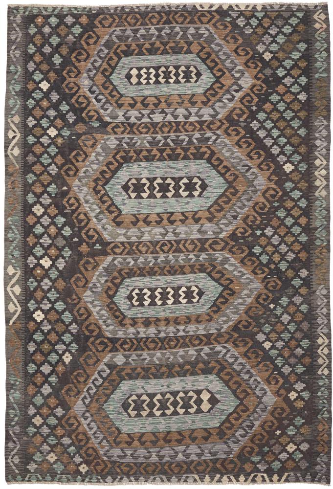 Afghanischer Teppich Kelim Afghan 291x200 291x200, Perserteppich Handgewebt