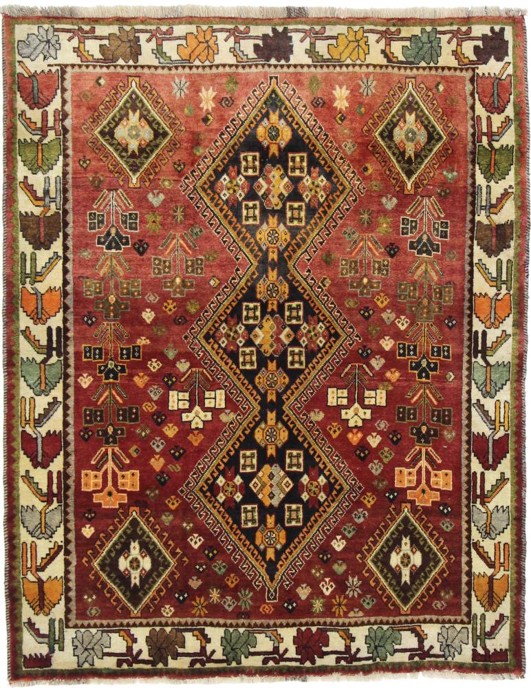 Persisk tæppe Ghashghai 164x127 164x127, Persisk tæppe Knyttet i hånden