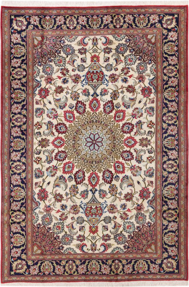 Persian Rug Qum Kork 9'6"x6'6" 9'6"x6'6", Persian Rug Knotted by hand