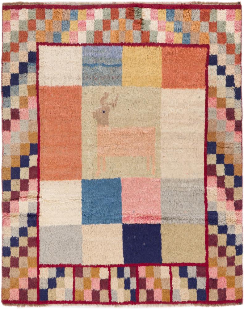Alfombra persa Persia Gabbeh 166x133 166x133, Alfombra persa Anudado a mano