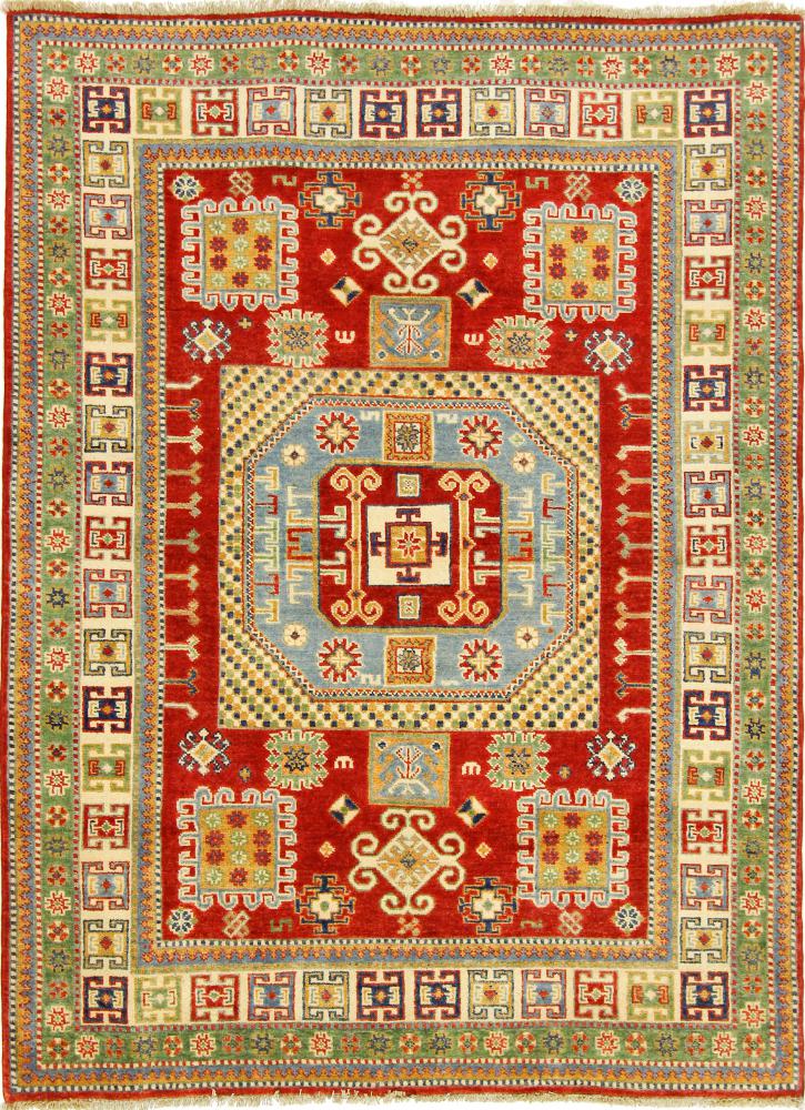 Tapis afghan Kazak 205x153 205x153, Tapis persan Noué à la main