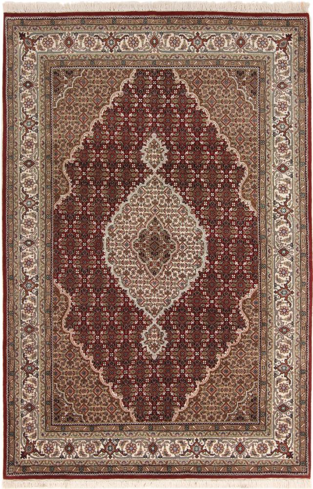 Tappeto indiano Indo Tabriz 205x136 205x136, Tappeto persiano Annodato a mano