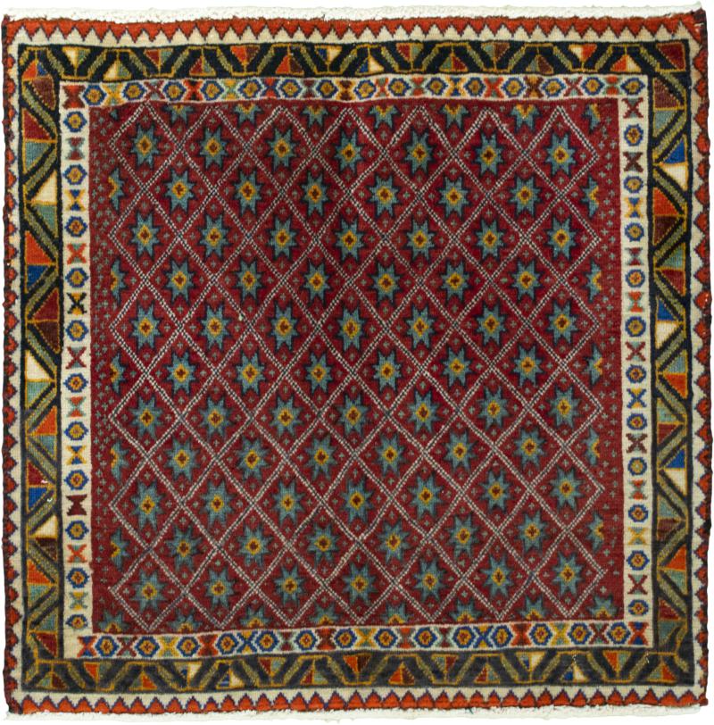 Perzisch tapijt Shiraz 63x64 63x64, Perzisch tapijt Handgeknoopte