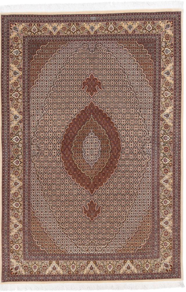 Persian Rug Tabriz Mahi Pirvasian 8'2"x5'7" 8'2"x5'7", Persian Rug Knotted by hand