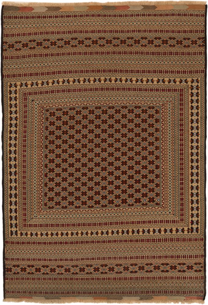 Afghan rug Kilim Sumak 195x134 195x134, Persian Rug Knotted by hand