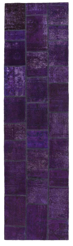 Persisk matta Patchwork 307x83 307x83, Persisk matta Knuten för hand