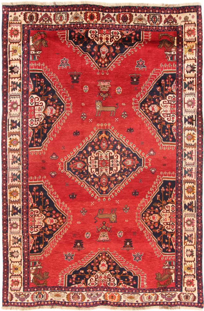 Persian Rug Ghashghai 265x178 265x178, Persian Rug Knotted by hand